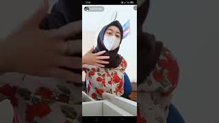 live tiktok hijab pamer TT part 2