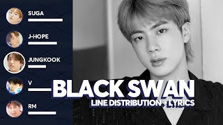 BTS - BLACK SWAN (Line Distribution / Color Coded Lyrics)