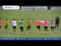 Real Madrid Players Warm Up in Training
