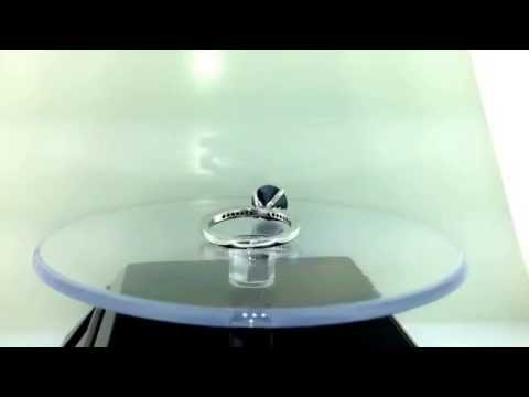 Black & White Diamond Engagement Ring 14K White Gold 1.69 Carat HandMade Black & White Diamond Engagement Ring 14K White Gold 1.69 Carat HandMade
