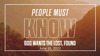God Wants The Lost, Found