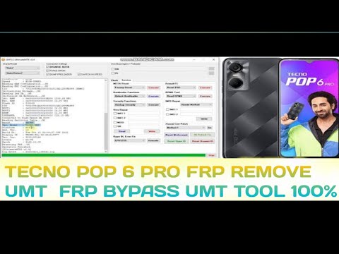 Tecno Pop 6 Pro FRP REMOVE UMT FRP bypass umt tool 100% Tecno Pop 6 Pro FRP REMOVE UMT FRP bypass umt tool 100%