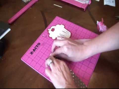 thank you card ideas using cricut. Cupcake Shaped Cricut Card