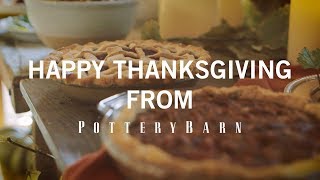 Happy Thanksgiving from Pottery Barn