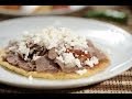 Huaraches mexicanos - Recetas de cocina mexicana - Mexican huarache recipe