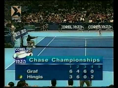 Steffi グラフ vs マルチナ ヒンギス Chase Championship 1996 7 of 15