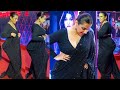 Uff Silk In Desi Look 🍑💣 Vidya Balan Flaunnts Her Huge Curve Figure In Full Black Desi Look