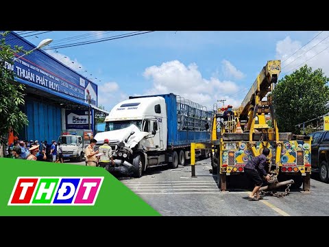 Sóc Trăng: “Ngáo đá”, tài xế xe đầu kéo liên tiếp gây tai nạn rồi bỏ chạy | THDT
