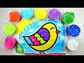Learn to Color Bird -Coloring Page with Paint | Videos for Children Kids Toddlers Babies | Colorful