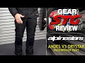 Alpinestars Andes V3 Drystar Waterproof Pant Review | Sportbike Track Gear YouTube Video