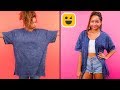 SUPER COOL CLOTHING REVAMPS and More LIFE HACKS by Blossom