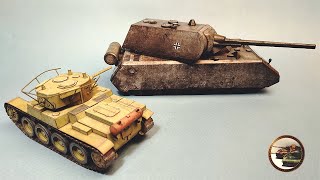 Легкий Танк Т-46 Своими Руками. Сборка из Бумаги и Картона