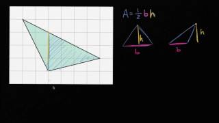 Área de um triângulo numa grelha - Khan Academy em português (5º ano)