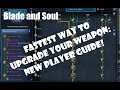 [Blade and Soul] Fastest Way to Upgrade Your Weapon: New Player Guide!