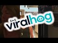 Very Tall Teenager Has to Duck at Metal Detector || ViralHog