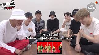 [04.09.2018] [BANGTAN BOMB] BTS 'IDOL' MV reaction (Türkçe Altyazılı)