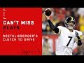Big Ben Leads Clutch TD Drive w/ Under a Minute Left in the Half