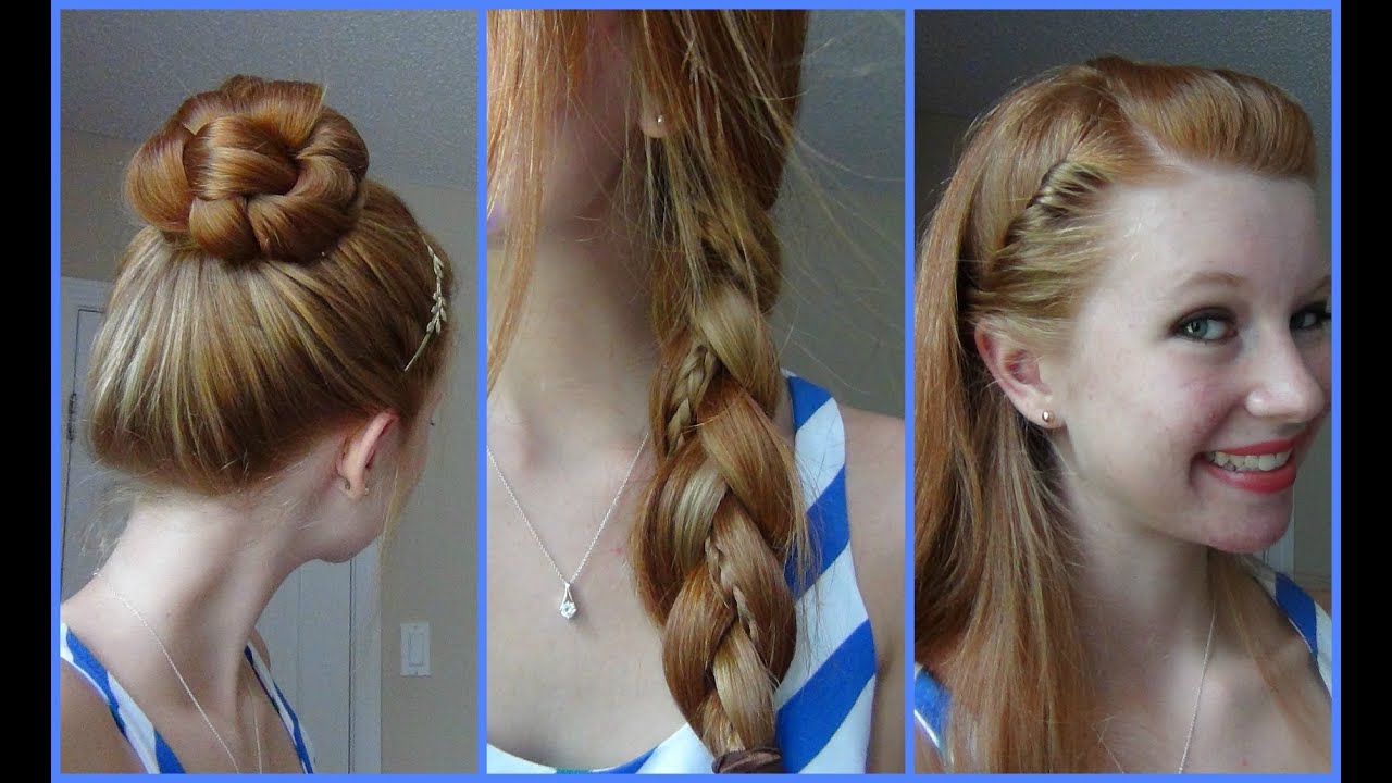 Simple, Quick, and Easy Back to School Hairstyles! - YouTube