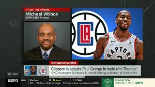 Michael Wilbon Reacts To Clippers Getting Kawhi Leonard & Paul George