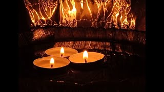 Горящие Чайные Свечи На Воде/Tea Ceremony Candles Floating In Water.