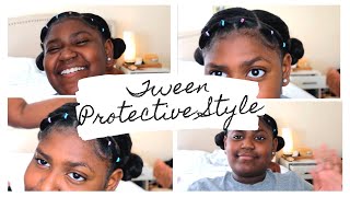 Cute Tween Protective Style