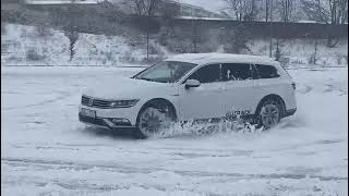 Vw Pat Alltrack Drift Im Schnee
