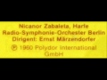Rodrigo / Nicanor Zabaleta, 1960: Concierto Serenata Para Arpa Y Orquesta - Estudiantina. Allegro