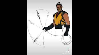 How I Draw Scorpion From Mortal Kombat 1