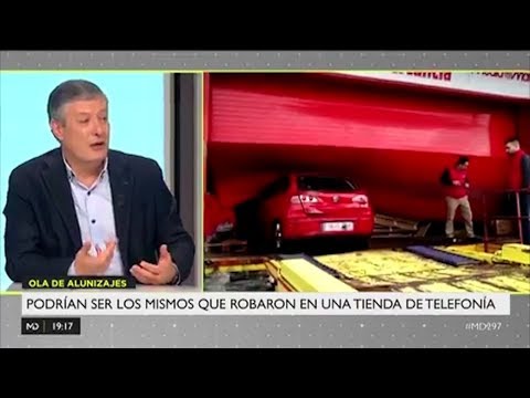 Primeras imágenes del alunizaje en Media Markt Majadahonda: los medios recrean el impacto