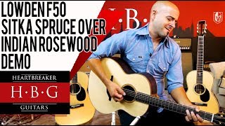 Lowden F50 Sitka Spruce Over Indian Rosewood Demo