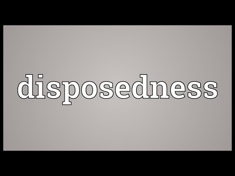 Header of disposedness