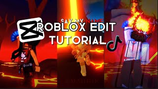 Say my name roblox edit tutorial (capcut)
