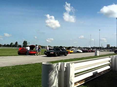 SSP Mustang Police cars arriving at car show