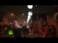 Berlin Wall fall display: 8,000 illuminated balloons released into the night sky