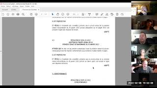 Séance du conseil du 8 février 2022
