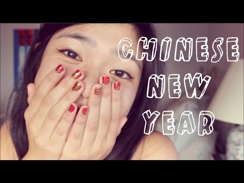 Chinese New Year Inspired Makeup & Nails | JustJoelle1 - YouTube