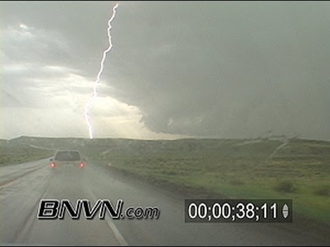 6/9/2006 Dash Camera Lightning Stock Video