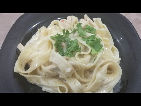 Video Pasta Alfredo Recipe With Chicken In Urdu