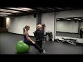 Stability ball crunch for abs