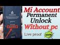 Mi account bypass without pc Latest MIUI 11/12 | mi account bybass100%