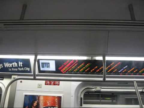 new york city subway car. the New York City subway.