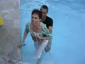 Mom getting tossed in the pool!!!