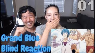 GRAND BLUE! EPISODE 1 BLIND REACTION! - Kimchi And Tofu