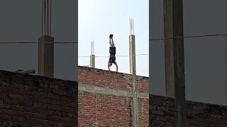 Handstand On Rooftop Edge One Slip & Its Over Avesh Fitness