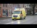 Politie, Brandweer en Ambulance onderweg naar een gaslekkage in Heiloo!