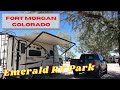 Emerald RV Park, Fort Morgan CO. A good place for an overnighter. Spacious lots too. Garland Style!