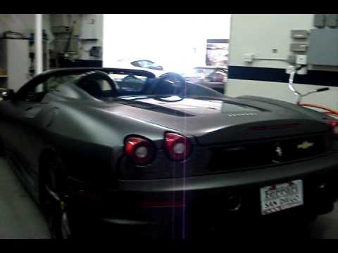 I Found this Awesome Matt Grey Ferrari 430 Scuderia 16M at the Ferrari and