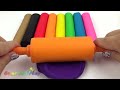 Learn Colors with Play Doh Modelling Clay and Cookie Molds and Surprise!