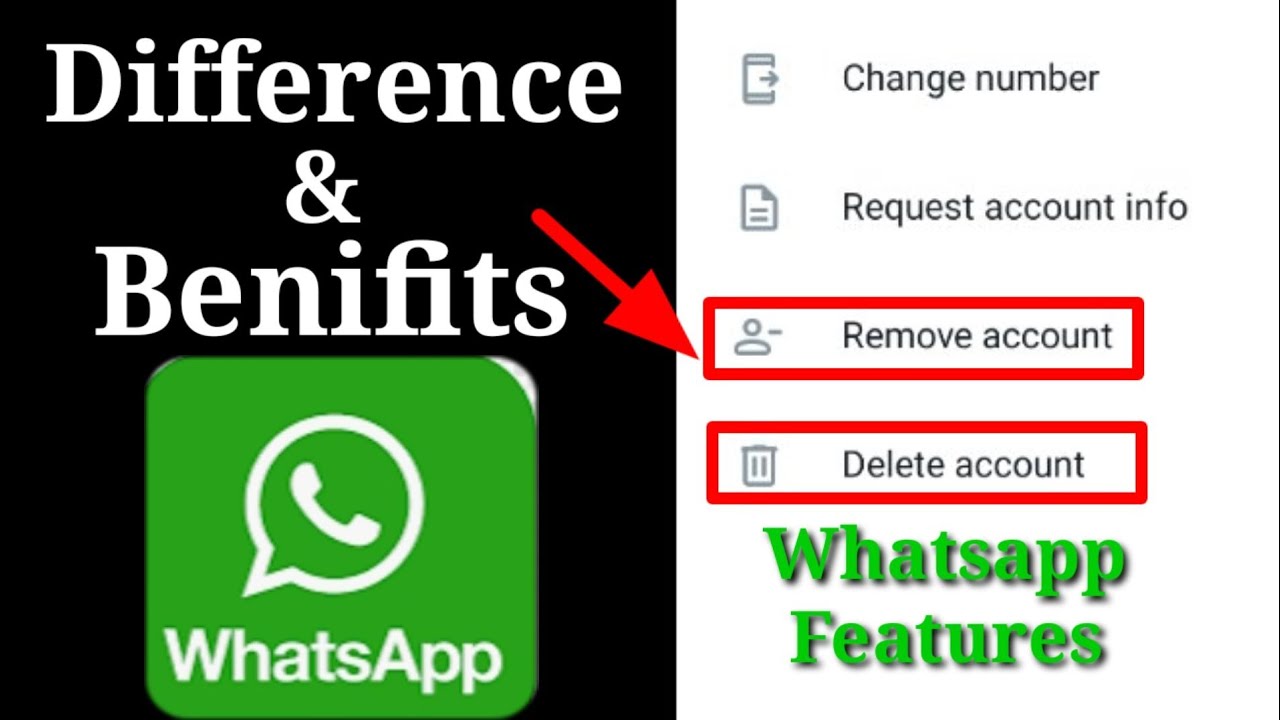What is the Difference of Delete Account & Remove What is the Difference of Delete Account & Remove