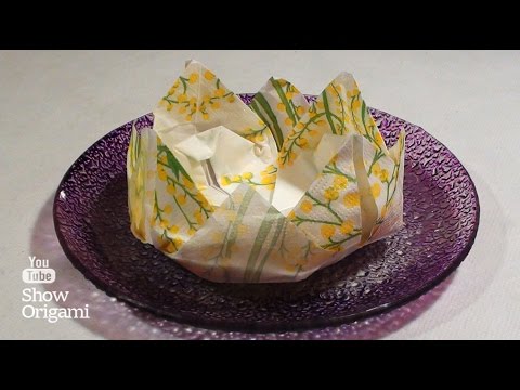 Оригами лилия салфетки Оригами лилия салфетки
